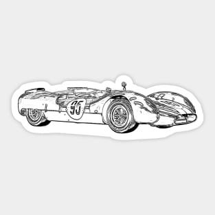 Shelby Monaco Wireframe Sticker